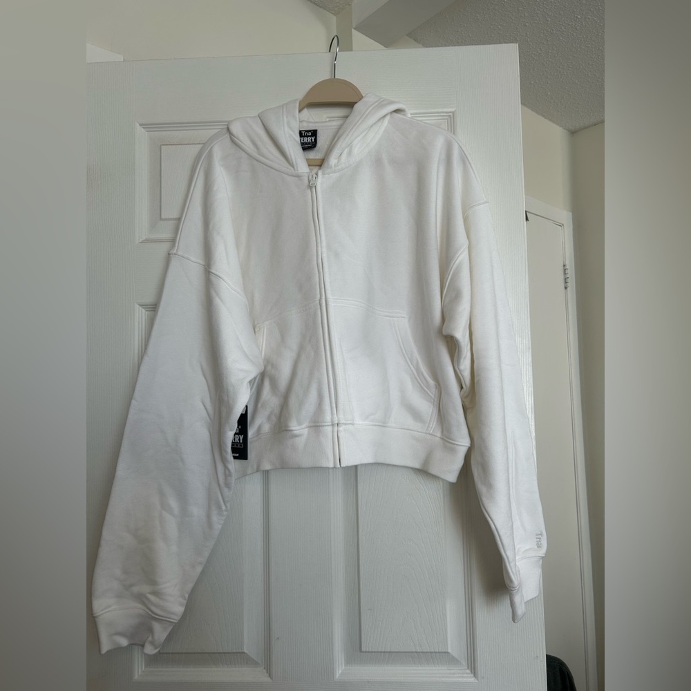 TNA Terry Fleece White Hoodie